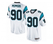 Men's Nike Carolina Panthers #90 Julius Peppers Limited White NFL Jersey