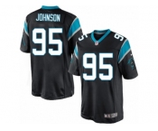Men's Nike Carolina Panthers #95 Charles Johnson Limited Black Team Color NFL Jersey