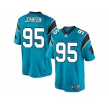 Men's Nike Carolina Panthers #95 Charles Johnson Limited Blue Alternate NFL Jersey