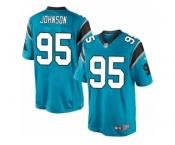 Men's Nike Carolina Panthers #95 Charles Johnson Limited Blue Alternate NFL Jersey