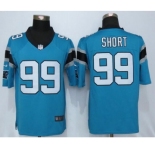 Men's Nike Carolina Panthers #99 Kawann Short Blue Limited Jerseys