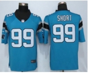 Men's Nike Carolina Panthers #99 Kawann Short Blue Limited Jerseys