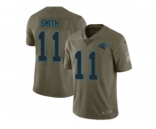 Nike Carolina Panthers #11 Torrey Smith Olive Men Stitched NFL Limited 2017 Salute To Service Jersey