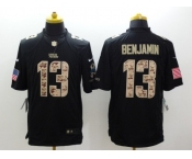 Nike Carolina Panthers #13 Kelvin Benjamin Black Salute to Service Jerseys(Limited)