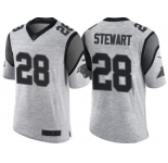 Nike Carolina Panthers #28 Jonathan Stewart 2016 Gridiron Gray II Men's NFL Limited Jersey