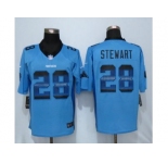 Nike Carolina Panthers #28 Jonathan Stewart Blue Alternate Men's Stitched NFL Limited Strobe Jersey