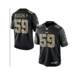 Nike Carolina Panthers #59 Luke Kuechly Black Salute to Service Jerseys(Limited)