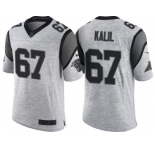 Nike Carolina Panthers #67 Ryan Kalil 2016 Gridiron Gray II Men's NFL Limited Jersey
