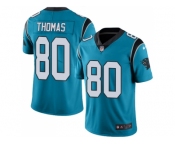 Nike Carolina Panthers #80 Ian Thomas Blue Men Stitched NFL Limited Rush Jersey