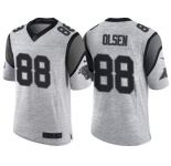 Nike Carolina Panthers #88 Greg Olsen 2016 Gridiron Gray II Men's NFL Limited Jersey