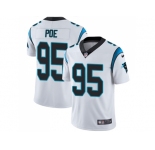 Nike Carolina Panthers #95 Dontari Poe White Men Stitched NFL Vapor Untouchable Limited Jersey