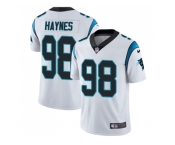 Nike Carolina Panthers #98 Marquis Haynes White Men Stitched NFL Vapor Untouchable Limited Jersey