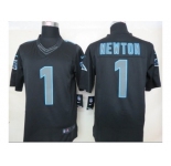 Nike NFL carolina panthers #1 newton black Jerseys[Impact Limited]