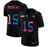 Jacksonville Jaguars #15 Gardner Minshew II Men's Nike Multi-Color Black 2020 NFL Crucial Catch Vapor Untouchable Limited Jersey