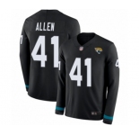 Jacksonville Jaguars #41 Josh Allen Limited Black Therma Long Sleeve Football Jersey