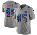 Jacksonville Jaguars #45 K'Lavon Chaisson Men's Nike Multi-Color 2020 NFL Crucial Catch NFL Jersey Greyheather