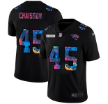 Jacksonville Jaguars #45 K'Lavon Chaisson Men's Nike Multi-Color Black 2020 NFL Crucial Catch Vapor Untouchable Limited Jersey