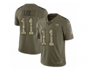 Men Nike Jacksonville Jaguars #11 Marqise Lee Limited Olive Camo 2017 Salute to Service NFL Jersey