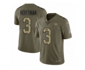 Men Nike Jacksonville Jaguars #3 Brad Nortman Limited Olive Camo 2017 Salute to Service NFL Jersey
