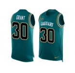 Men Nike Jacksonville Jaguars #30 Corey Grant Limited Teal Green Player Name & Number Tank Top NFL Jersey