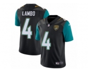 Men Nike Jacksonville Jaguars #4 Josh Lambo Black Alternate Vapor Untouchable Limited Player NFL Jersey