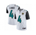 Men Nike Jacksonville Jaguars #4 Josh Lambo White Vapor Untouchable Limited Player NFL Jersey