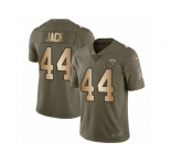Men Nike Jacksonville Jaguars #44 Myles Jack Limited Olive Gold 2017 Salute to Service NFL Jersey