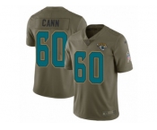 Men Nike Jacksonville Jaguars #60 A. J. Cann Limited Olive 2017 Salute to Service NFL Jersey