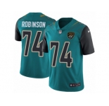 Men Nike Jacksonville Jaguars #74 Cam Robinson Teal Green Team Color Vapor Untouchable Limited Player NFL Jersey