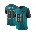 Men Nike Jacksonville Jaguars #81 Mychal Rivera Teal Green Team Color Vapor Untouchable Limited Player NFL Jersey