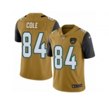 Men Nike Jacksonville Jaguars #84 Keelan Cole Limited Gold Rush Vapor Untouchable NFL Jersey