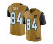 Men Nike Jacksonville Jaguars #84 Keelan Cole Limited Gold Rush Vapor Untouchable NFL Jersey