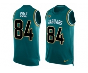 Men Nike Jacksonville Jaguars #84 Keelan Cole Limited Teal Green Player Name & Number Tank Top NFL Jersey