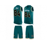 Men Nike Jacksonville Jaguars #84 Keelan Cole Limited Teal Green Tank Top Suit NFL Jersey