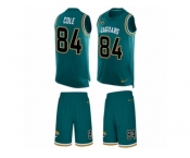 Men Nike Jacksonville Jaguars #84 Keelan Cole Limited Teal Green Tank Top Suit NFL Jersey