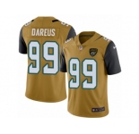 Men Nike Jacksonville Jaguars #99 Marcell Dareus Limited Gold Rush Vapor Untouchable NFL Jersey