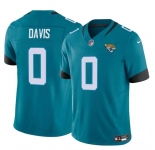 Men's Jacksonville Jaguars #0 Gabe Davis Teal 2023 F.U.S.E Vapor Untouchable Limited Football Stitched Jersey