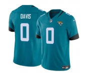 Men's Jacksonville Jaguars #0 Gabe Davis Teal 2023 F.U.S.E Vapor Untouchable Limited Football Stitched Jersey