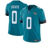 Men's Jacksonville Jaguars #0 Gabe Davis Teal Vapor Untouchable Limited Football Stitched Jersey