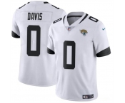 Men's Jacksonville Jaguars #0 Gabe Davis White Vapor Untouchable Limited Football Stitched Jersey