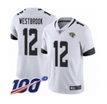 Men's Jacksonville Jaguars #12 Dede Westbrook White Vapor Untouchable Limited Player 100th Season Football Jersey