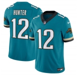 Men's Jacksonville Jaguars #12 Travis Hunter Throwback 2025 Draft Vapor Untouchable Football Stitched Jersey
