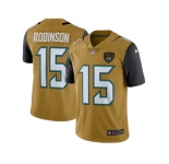 Men's Jacksonville Jaguars #15 Allen Robinson Nike Gold Color Rush Limited Jersey