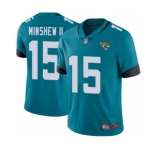 Men's Jacksonville Jaguars #15 Gardner Minshew II Teal Green Alternate Vapor Untouchable Limited Player Football Jersey