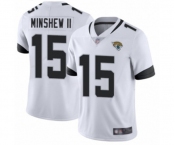 Men's Jacksonville Jaguars #15 Gardner Minshew II White Vapor Untouchable Limited Player Football Jersey