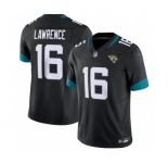 Men's Jacksonville Jaguars #16 Trevor Lawrence Black 2023 F.U.S.E Vapor Untouchable Limited Stitched Jersey