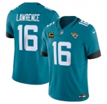 Men's Jacksonville Jaguars #16 Trevor Lawrence Teal 2025 F.U.S.E. With 4-Star C Patch Vapor Untouchable Limited Football Stitched Jersey