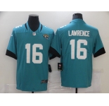Men's Jacksonville Jaguars  #16 Trevor Lawrence Teal Green Alternate Vapor Untouchable Limited Player Football Jersey