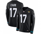 Men's Jacksonville Jaguars #17 DJ Chark Limited Black Therma Long Sleeve Football Jersey
