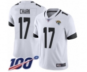 Men's Jacksonville Jaguars #17 DJ Chark White Vapor Untouchable Limited Player 100th Season Football Jersey